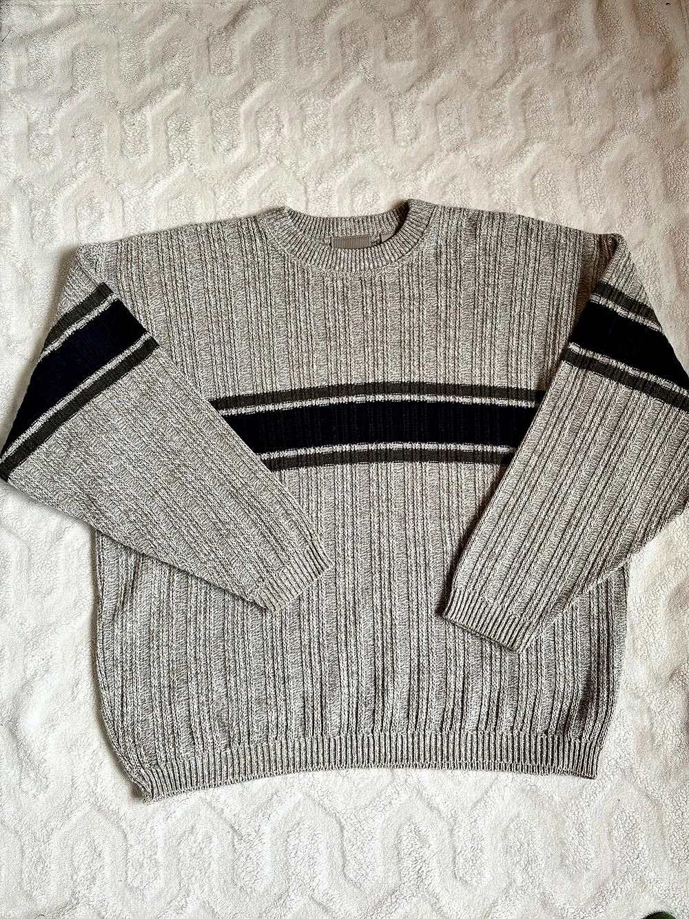 Vintage Striped Crewneck Sweater